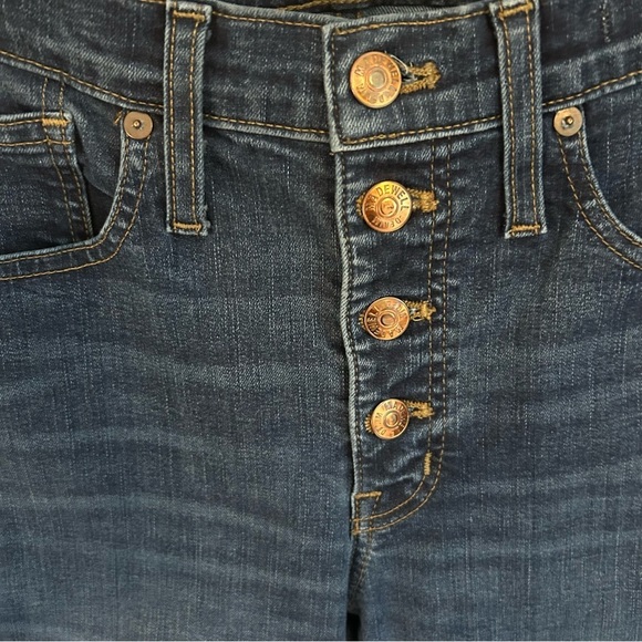 Madewell Tall 9" High Rise Skinny Jeans Button Fly. Size 28T. - Picture 6 of 13